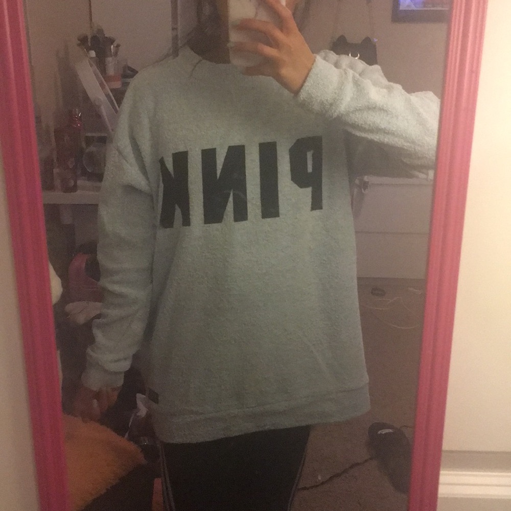 Light blue marbled sweatshirt