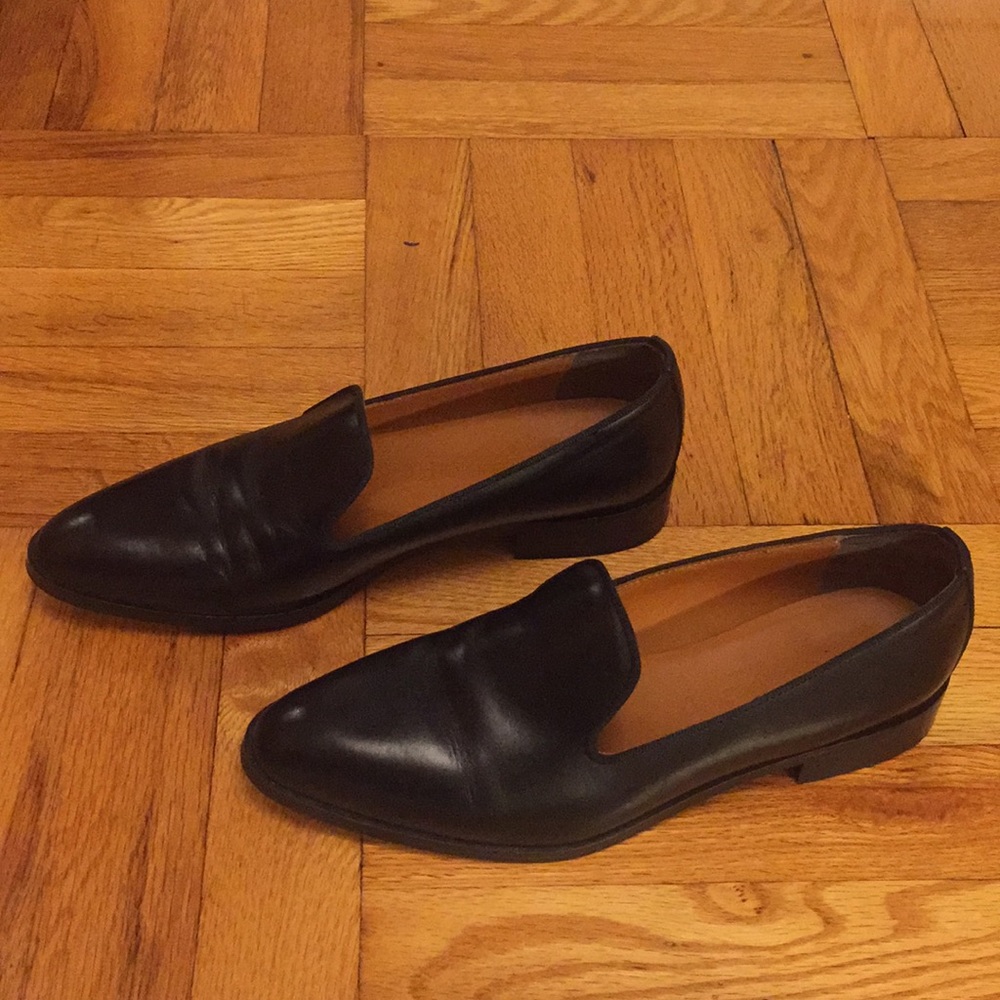 Everlane Modern Smoking Loafer Black Leather