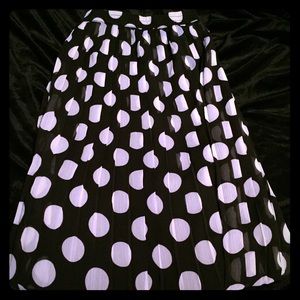 Retro polka dot skirt