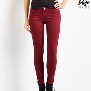 Tokyo Darling Crimson jeggings