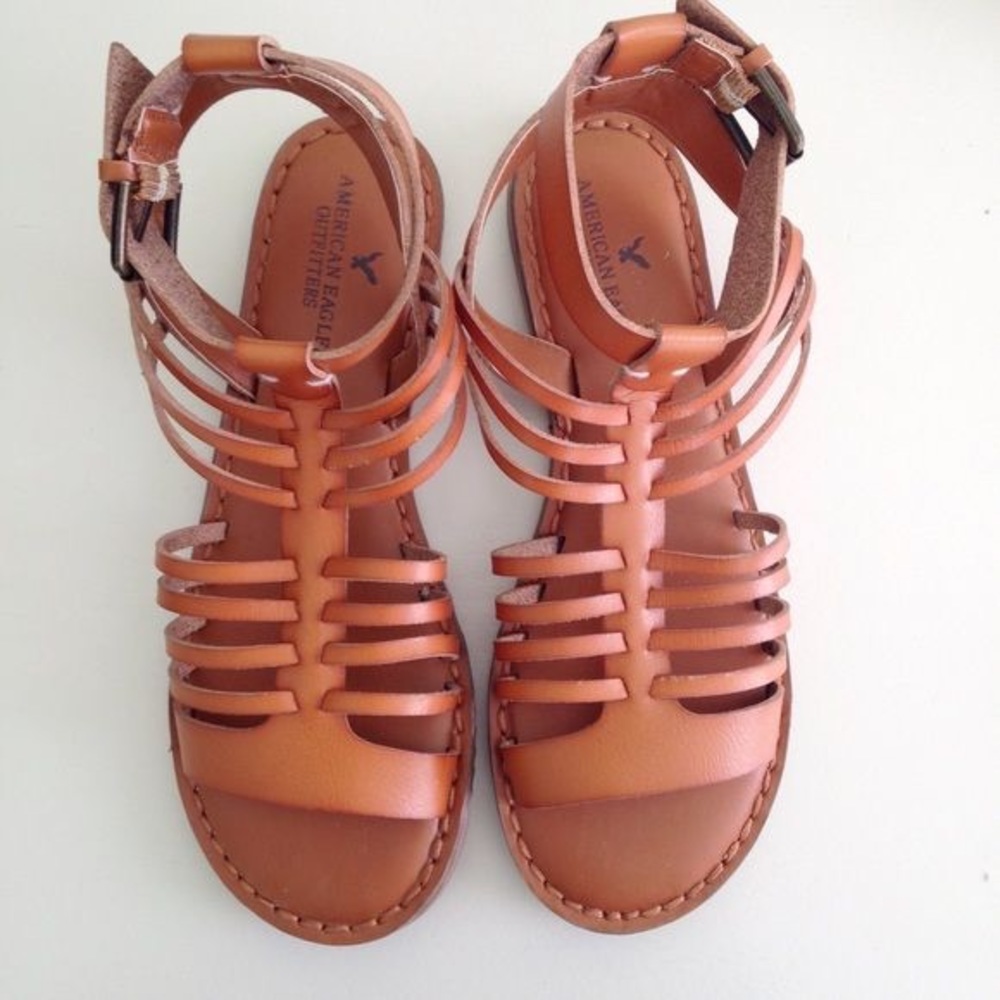 American Eagle Outfitters Faux Leather Tan Sandals