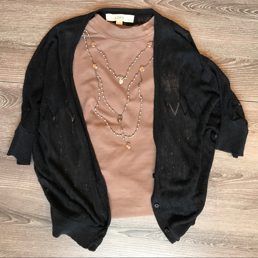 Bundle 2 for $8 or 3 for $11 Loft Black Cardigan