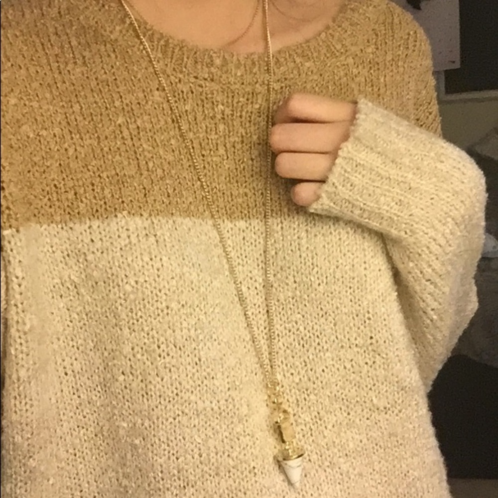 ❤️Sale❤️ marble Sweater necklace - Picture 2 of 3