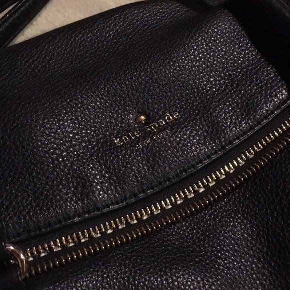 Authentic Kate spade black leather satchel - Picture 2 of 5