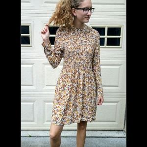 TOPSHOP Floral Fit and Flare Dress.