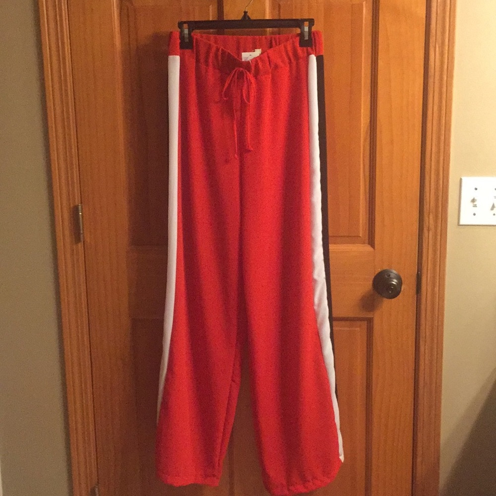 💎 Wide leg fashion track pants