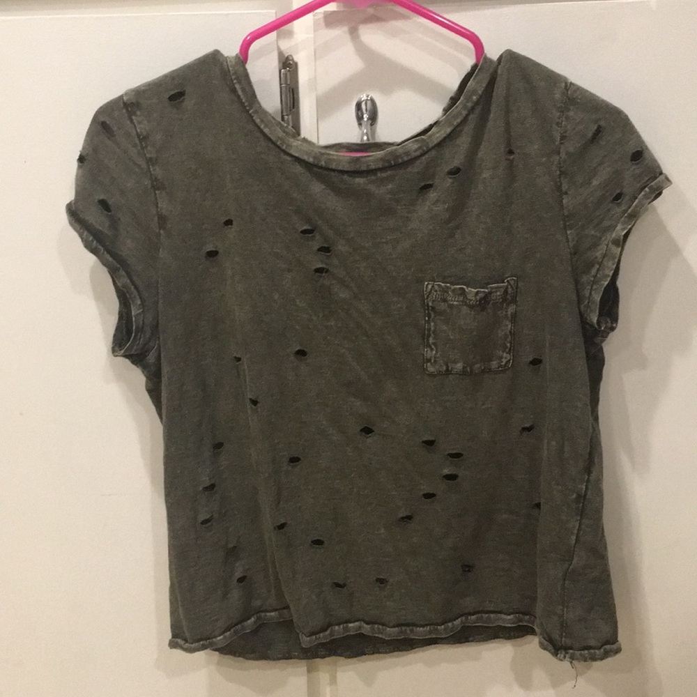 ripped cropped-T