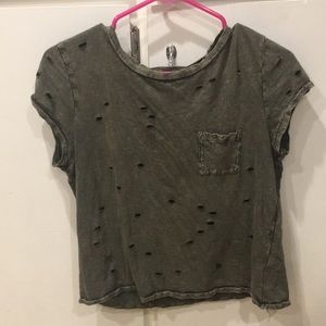 ripped cropped-T
