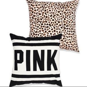 PINK pillow! Flip it to make it cheetah print 🐆
