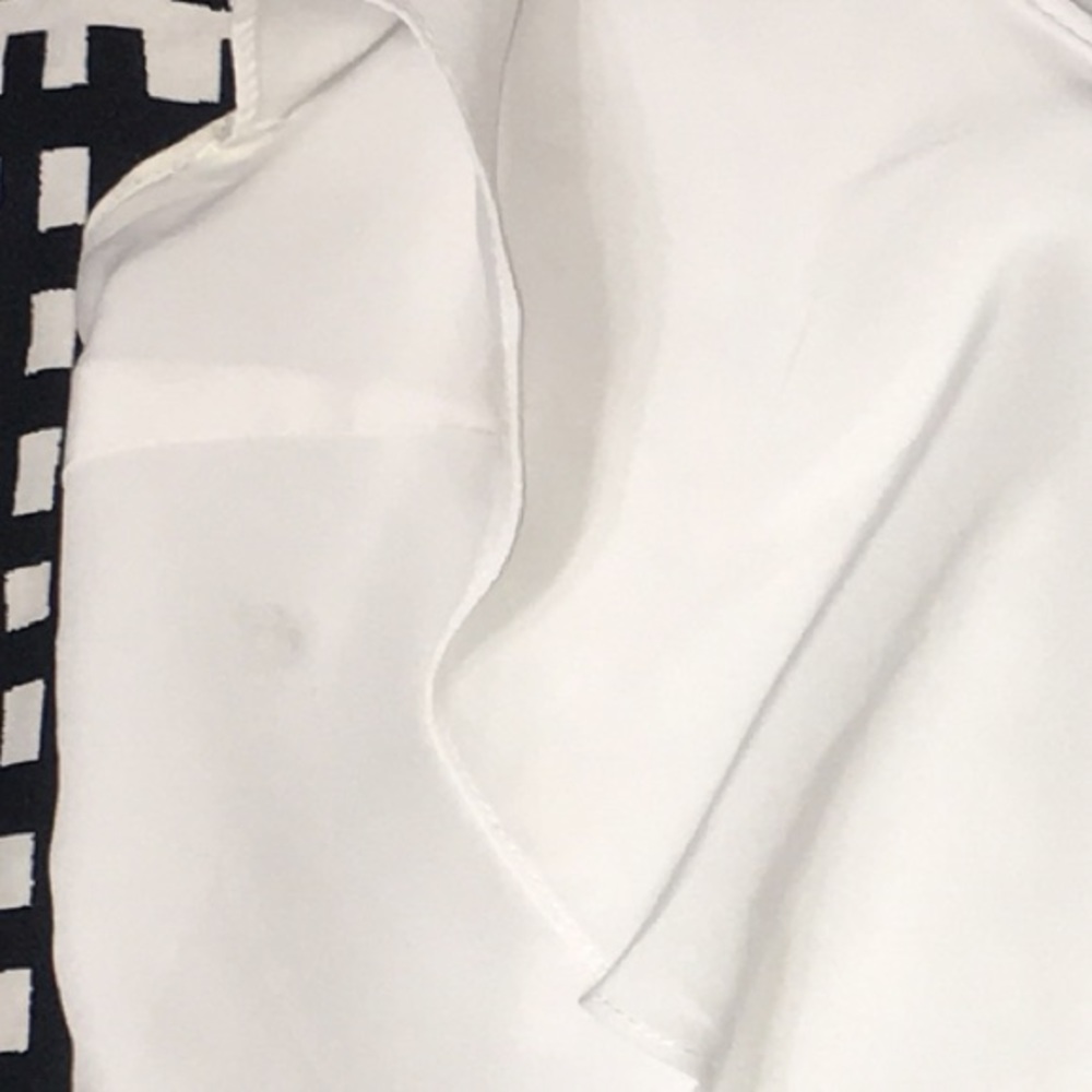 White Ruffled Top - Picture 2 of 3