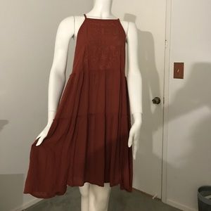 burnt orange sundress