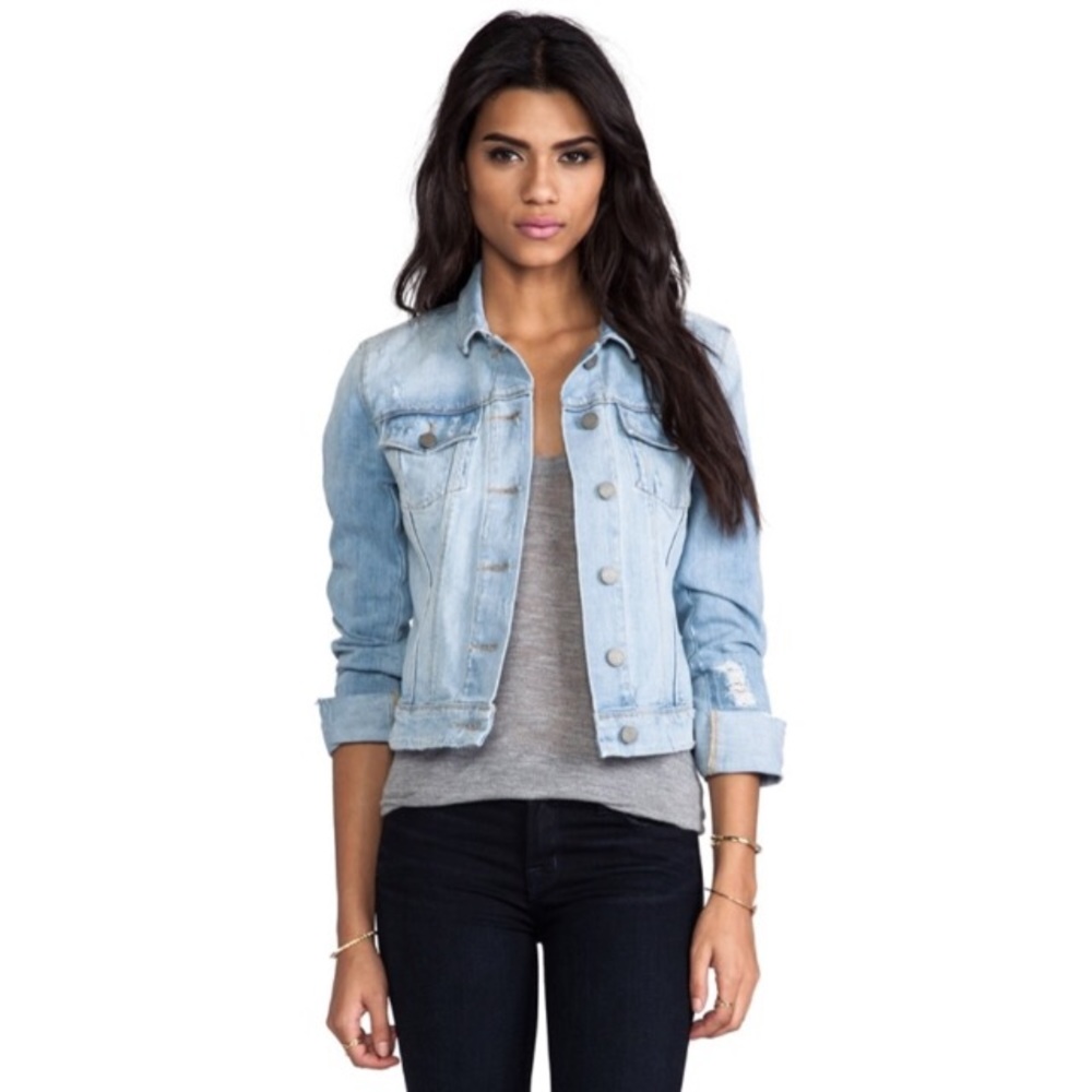 PAIGE distressed denim jacket