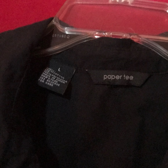 Black button down blouse - Picture 3 of 6