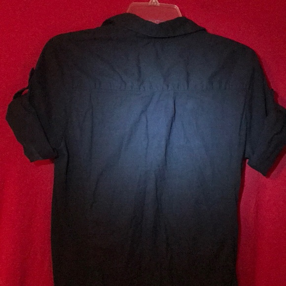 Black button down blouse - Picture 6 of 6