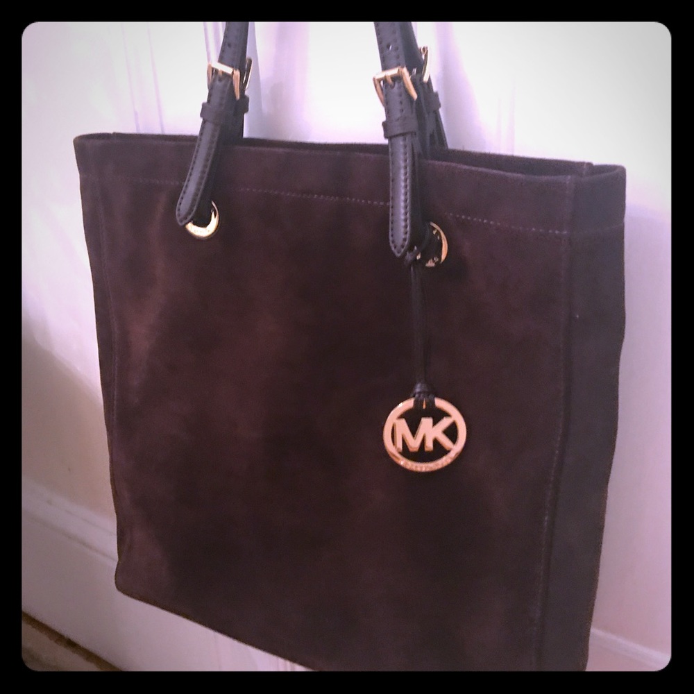 Michael Kor's Dark Brown Suede Tote
