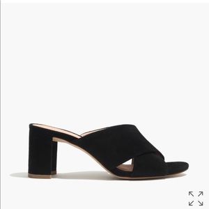 Madewell Greer Mule Sandals in Black Suede