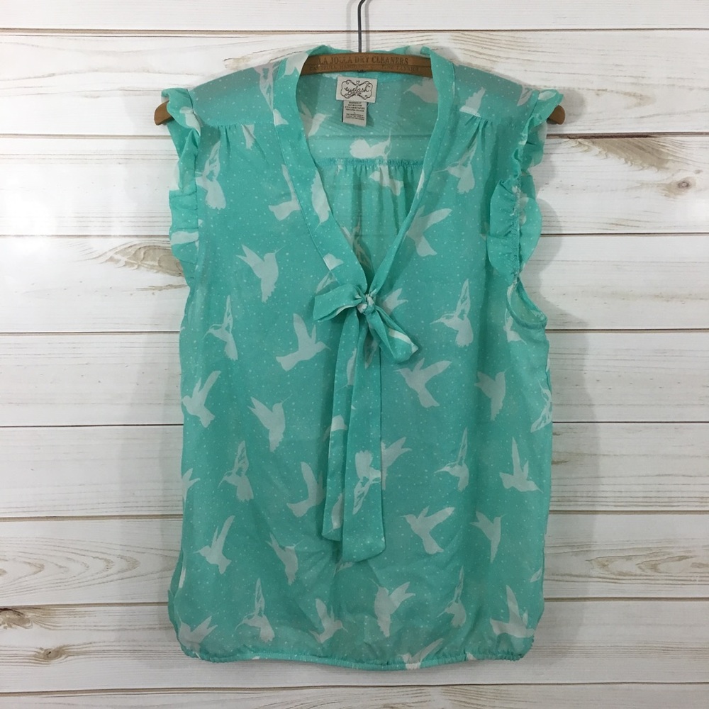 Eyelash Couture Hummingbird Blouse L