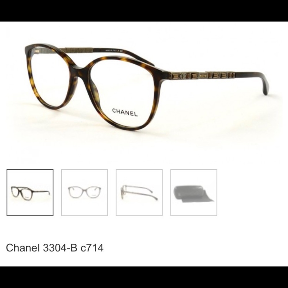 Chanel oversized optical frame 3304B c714 used