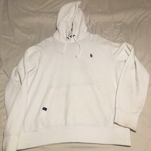 I am selling a all white polo hoodie