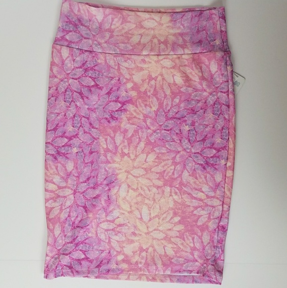 LuLaRoe Cassie Pencil Skirt, watercolor pastel - Picture 1 of 1