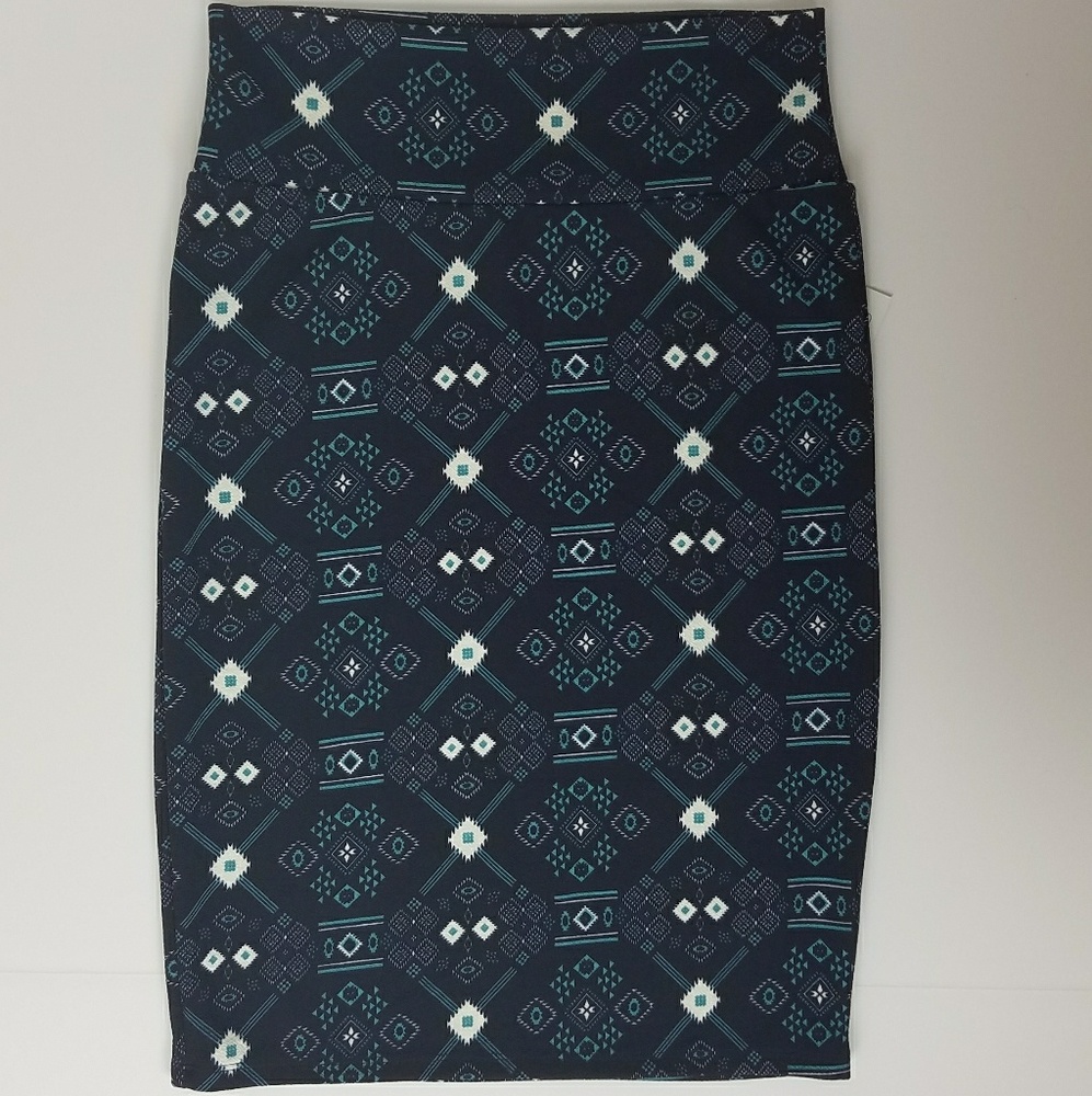LuLaRoe Cassie Pencil Skirt, Aztec print