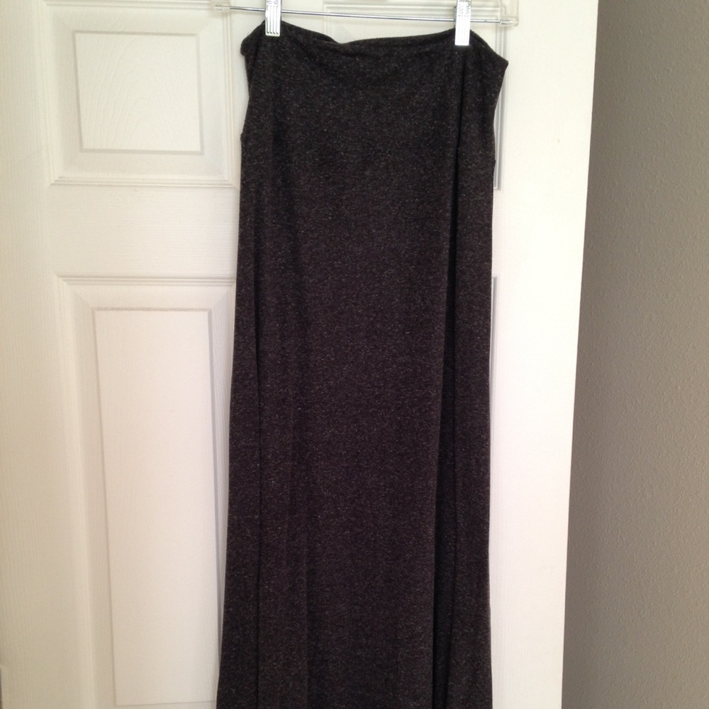 Gray/Brown Maxi Skirt