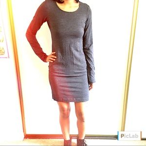 H&M Basic Grey Fitted Dress