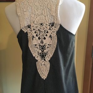 Skies are Blue navy tank top. Size medium.