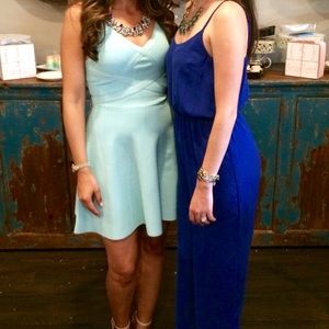 Baby blue spandex dress