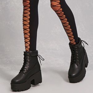 Chunky Platform ankle combat boots