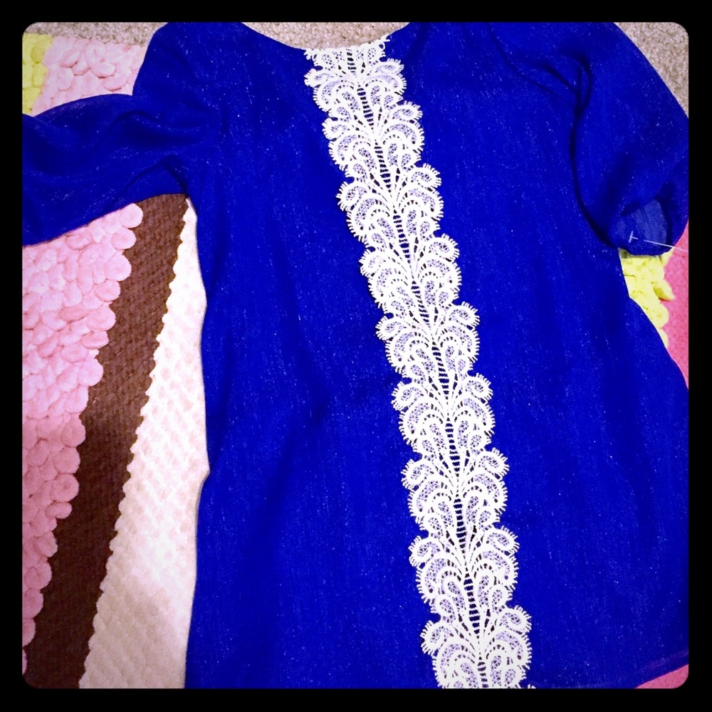 Beautiful ROYAL BLUE sz 4 RARE EDITIONS dress