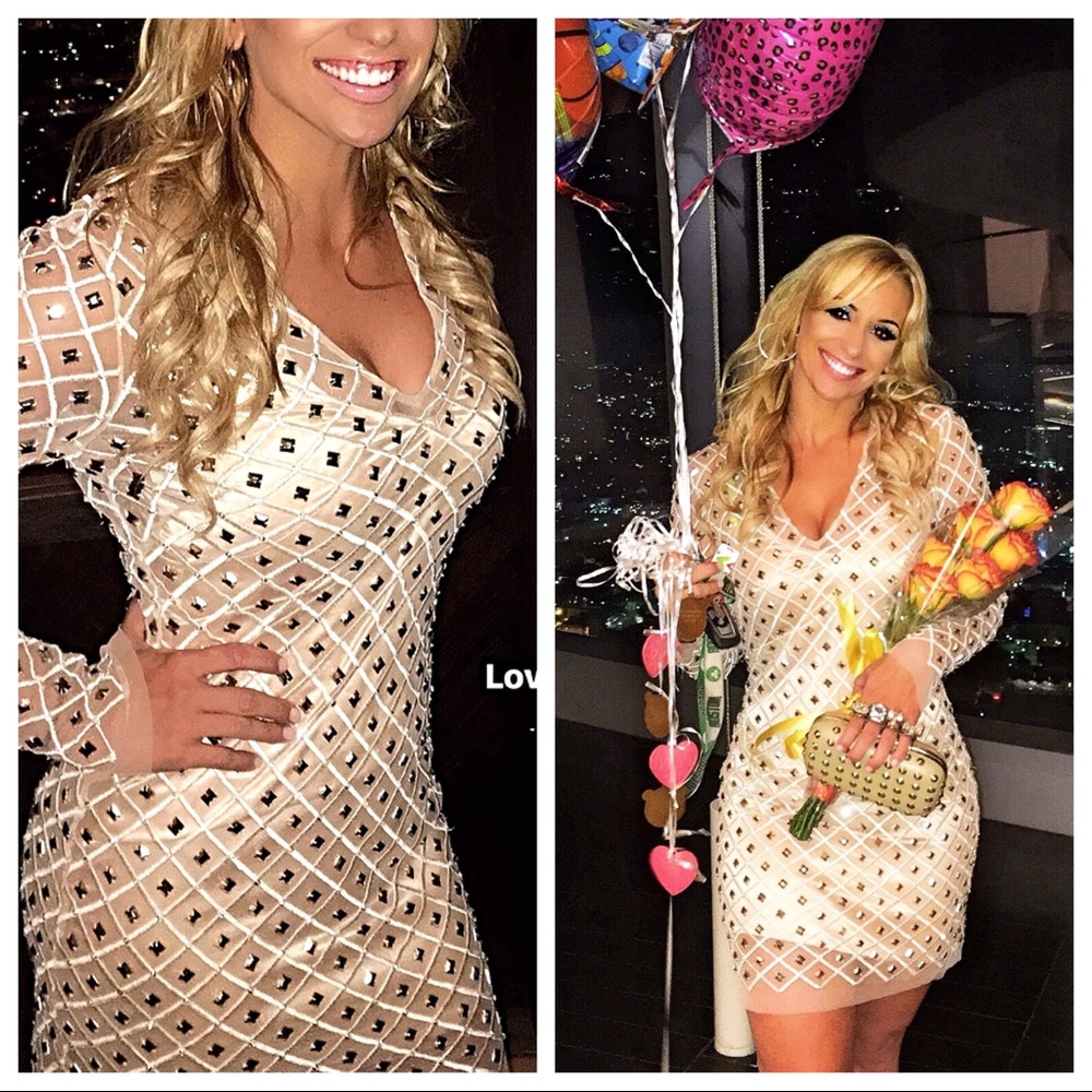 BEBE BIRTHDAY PARTY DIAMOND DRESS SIZE 4