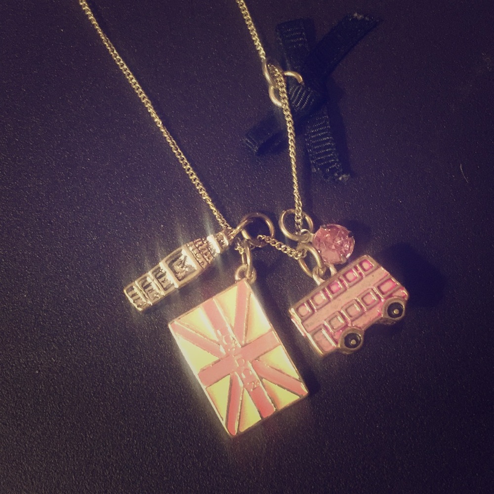 Pink London Theme Necklace