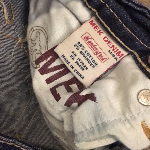 MEKHendersonBoot Cut 28 x 32 fray cuts oncuffs - Picture 7 of 8