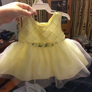 3-6 month brand new yellow dress