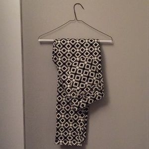 J Crew Toothpick Skinny Geometric Print Pants