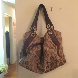 Brown Michael Kors shoulder/tote bag