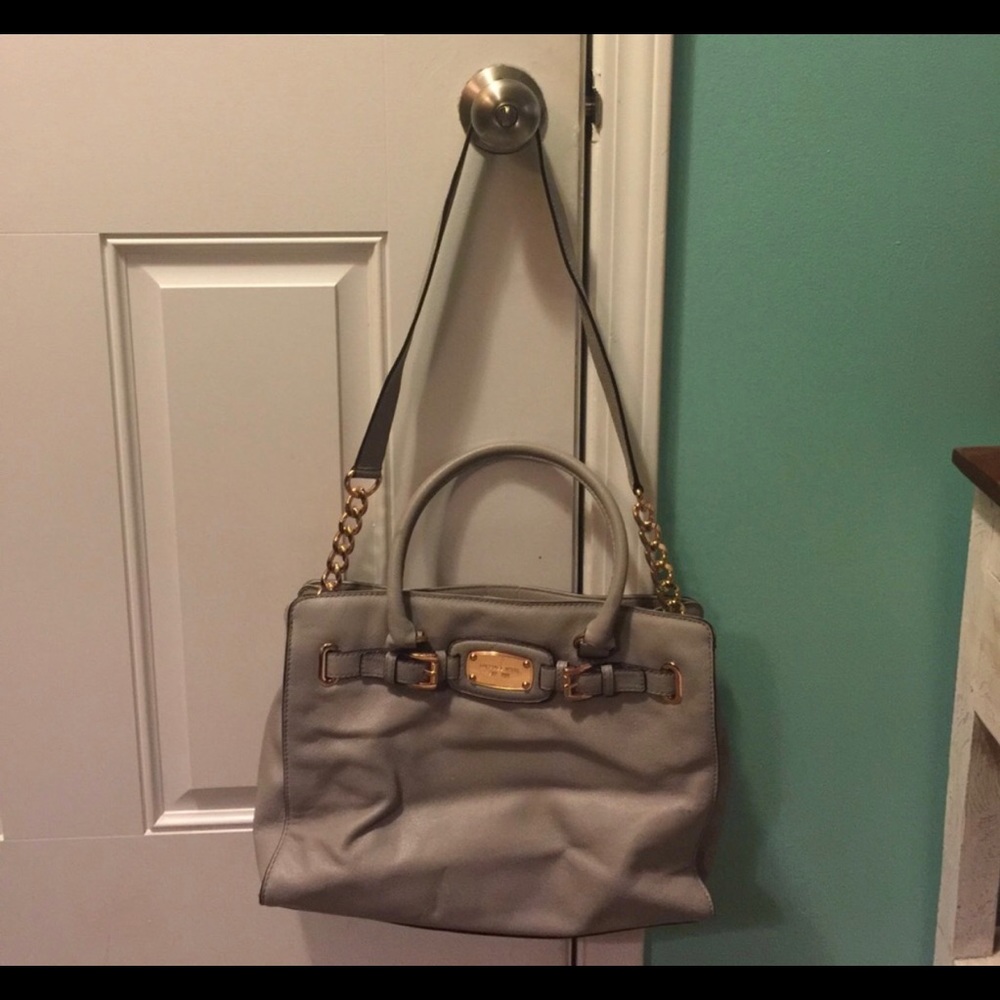 Michael kors gray handbag