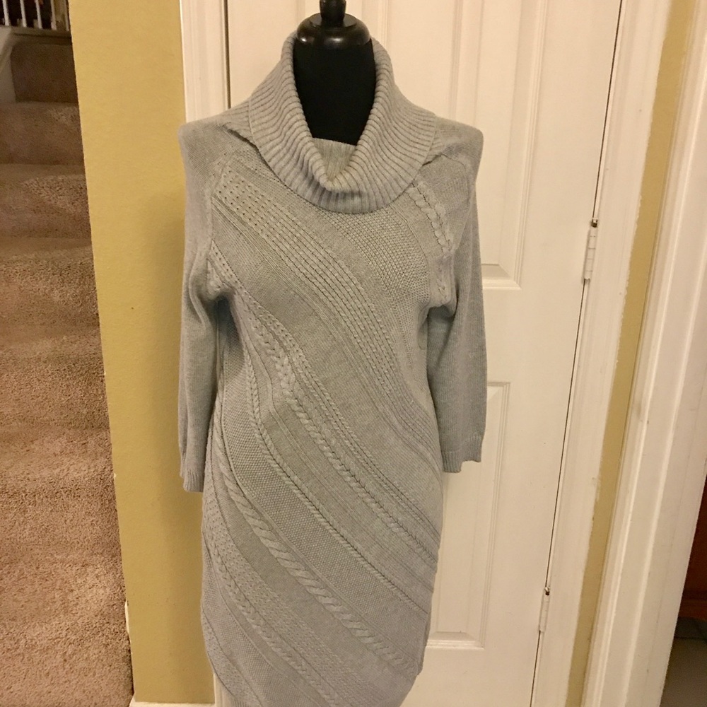 Beautiful turtleneck sweater dress