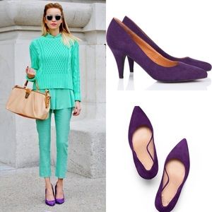 ➕Violet Suede Pumps➕