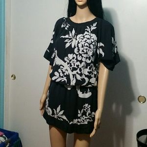 White House Black Marke elastic waist blouse tunic