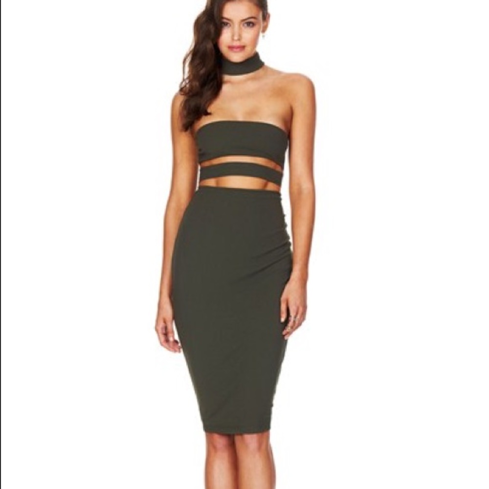 Nookie Olive Frankie Bodycon Dress