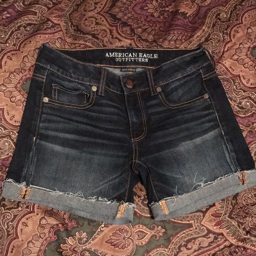 AEO super stretch midi shorts