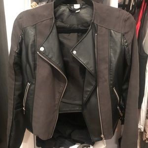 H&M faux leather/suede Biker Jacket