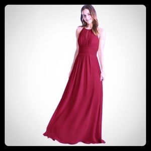 Azazie bridesmaid dress burgandy