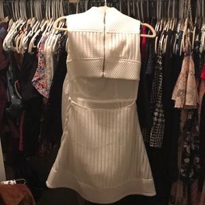 White Asos Flare Dress (partial open back)