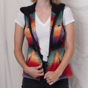 Aztec Print Vest
