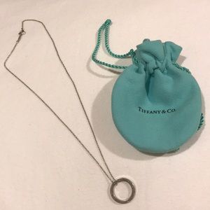 Tiffany and co circle necklace