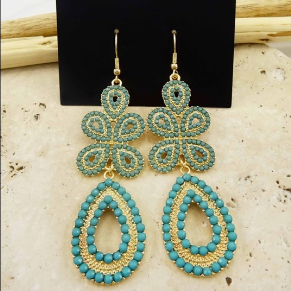 Turquoise Statement Earrings