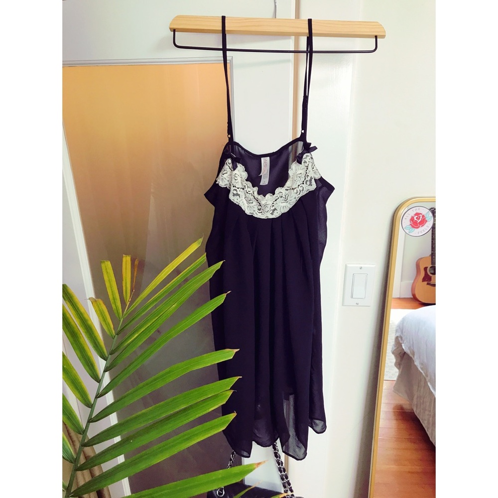 Black & White Lace Teddy by Gilligan & O'Malley